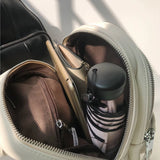 Mini Backpacks Women Shoulder High Street PU Leather Ins Purse