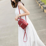 Mini Backpack Women PU Leather Waterproof Zipper