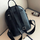  Women's Mini Backpack PU Leather Small Female Back Pack