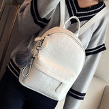 Small PU Leather Mini Backpack Women Back Pack Female Backpacks For Te