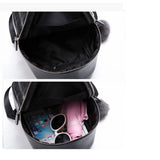 Small PU Leather Backpack for Women Mini Female Back Pack