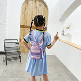 Princess Kid Backpack Transparent Sequin Mini Bag Girl Backpacks