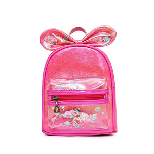 Princess Kid Backpack Transparent Sequin Mini Bag Girl Backpacks