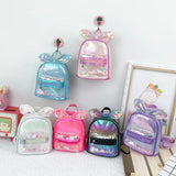 Princess Kid Backpack Transparent Sequin Mini Bag Girl Backpacks