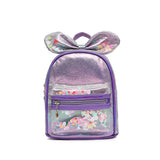 Princess Kid Backpack Transparent Sequin Mini Bag Girl Backpacks