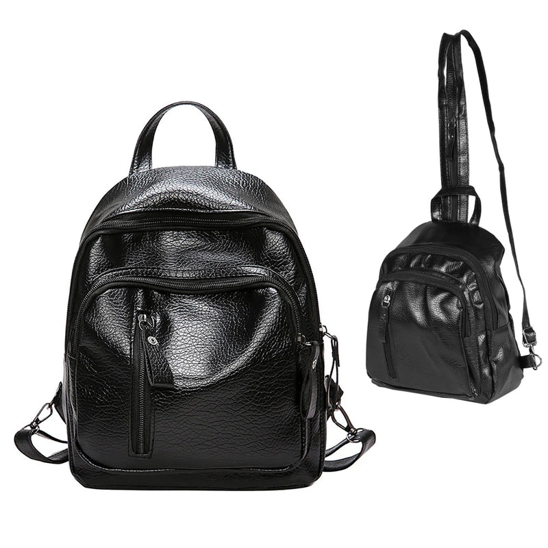 Mini Backpack Women Small Backpack PU Leather Waterproof School Backpacks For Gi