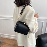 Mini PU Leather Crossbody Bag Chain Shoulder Handbag