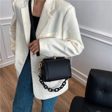 Mini PU Leather Crossbody Bag Chain Shoulder Handbag
