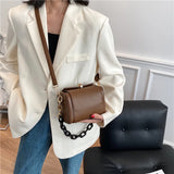 Mini PU Leather Crossbody Bag Chain Shoulder Handbag