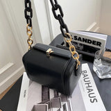 Mini PU Leather Crossbody Bag Chain Shoulder Handbag