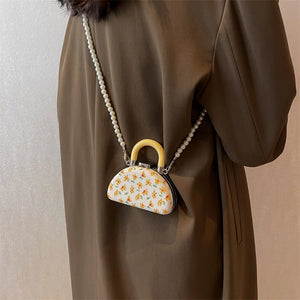 Vintage Mini Tote Bag Crossbody Shoulder Handbag