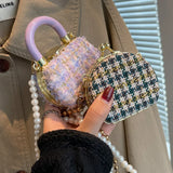 Vintage Mini Tote Bag Crossbody Shoulder Handbag