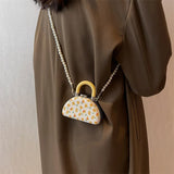Vintage Mini Tote Bag Crossbody Shoulder Handbag