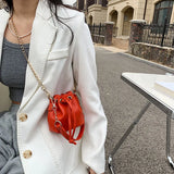 Mini PU Leather Crossbody Bag Totes Women's Handbag