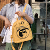 Mini Canvas Backpack Retro Canvas Girl Schoolbag