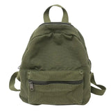 Mini Canvas Backpack Women Small Vintage Travel Bagpack