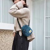 Mini Canvas Crossbody Shoulder Bags for Women Cotton Cloth Lady Fabric Bag