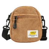 Mini Canvas Crossbody Shoulder Bags for Women Cotton Cloth Lady Fabric Bag