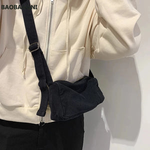 Mini Canvas Shoulder Bags for Women Girls Small Size Sling Crossbody