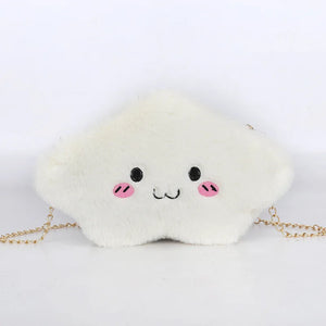 Mini Cartoon Crossbody Bag Cloud Shoulder Bags For Women Plush Toy