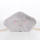 Mini Cartoon Crossbody Bag Cloud Shoulder Bags For Women Plush Toy