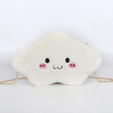 Mini Cartoon Crossbody Bag Cloud Shoulder Bags For Women Plush Toy