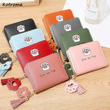 Cartoon Zipper Wallet with Tassel for Women