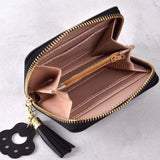 Cartoon Zipper Wallet with Tassel for Women