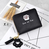 Cartoon Zipper Wallet with Tassel for Women