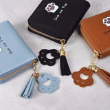 Cartoon Zipper Wallet with Tassel for Women