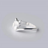 Mini Cat Temperament Drawing Sweet Female Resizable Rings
