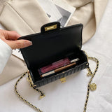 Mini Chain Leather Barrel Handbag Woman Shoulder Crossbody Bag