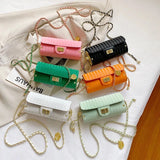 Mini Chain Leather Barrel Handbag Woman Shoulder Crossbody Bag