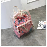 Mini Clear Backpack Women Female Backpack School Bag For Girls