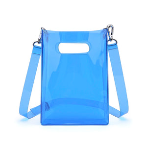 Clear PVC Crossbody Shoulder Bag with Detachable Strap
