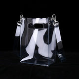 Clear PVC Crossbody Shoulder Bag with Detachable Strap
