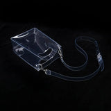 Clear PVC Crossbody Shoulder Bag with Detachable Strap