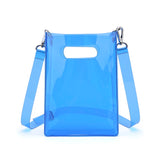 Clear PVC Crossbody Shoulder Bag with Detachable Strap
