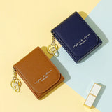 Mini Cosmetic Bag with Mirror and Keychain - Portable Travel Lipstick Bag