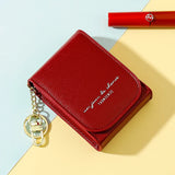 Mini Cosmetic Bag with Mirror and Keychain - Portable Travel Lipstick Bag