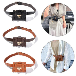 Crocodile Print Waist Pack Women Crossbody Chest Bag