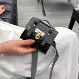 Crocodile Print Waist Pack Women Crossbody Chest Bag