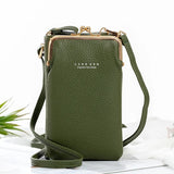 Mini Crossbody Bag PU Leather Bag with Tassel Zipper