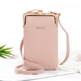 Mini Crossbody Bag PU Leather Bag with Tassel Zipper