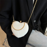 Heart Chain Shoulder Bag Women Evening Bag Tote