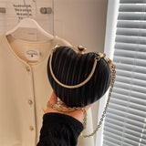Heart Chain Shoulder Bag Women Evening Bag Tote
