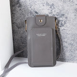 Mini Crossbody Shoulder Bags Women Touchable Cell Phone Pocket Card Purse