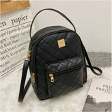 Mini PU Leather Women's Backpack Shoulder Crossbody Bag Travel Handbags