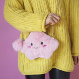 Cartoon Crossbody Bag Plush Toy Shoulder Bag for Women