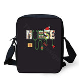 Christmas Nurse Crew Pattern Messenger Bag - Santa's Favorite